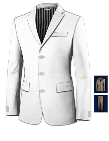Tailored Suits 4 Less Online Uk with 3 Buttons, Single Breasted