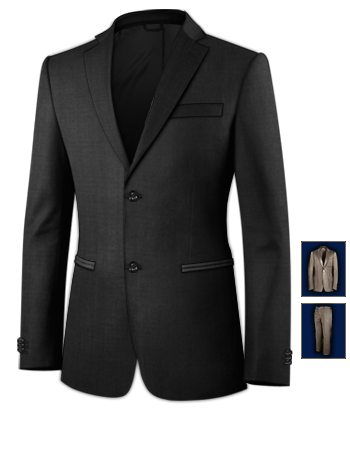 Buy Italian Suits Online International Delivery with 2 Buttons, Single Breasted