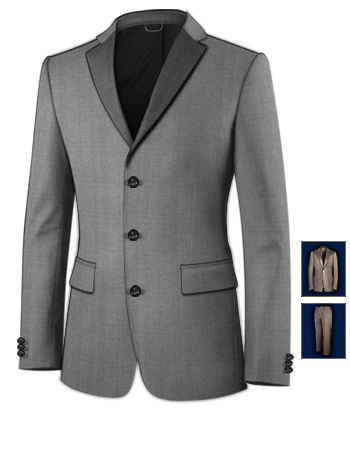 Mens Suits Leeds with 3 Buttons, Single Breasted