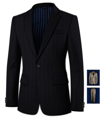 Chinese Suit Maker Custom Made with 1 Button, Single Breasted