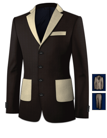 Cheap Bespoke Suits Uk with 4 Buttons, Single Breasted