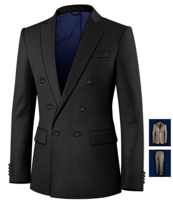 Bride Groom Suits Uk with 6 Buttons, Double Breasted (1 To Close)