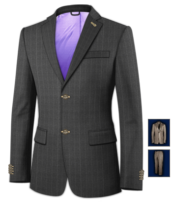 Mens Dress Suits On Line with 2 Buttons, Single Breasted