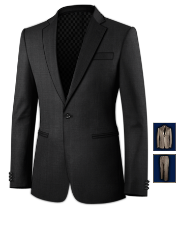 Wedding Suits For Midgets with 1 Button, Single Breasted
