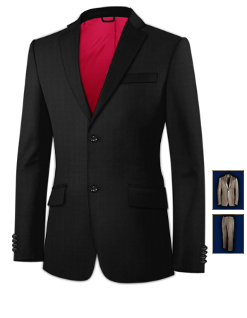 Mens Suits Ireland with 2 Buttons, Single Breasted