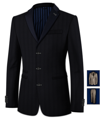 Mod Suits 52 with 3 Buttons, Single Breasted