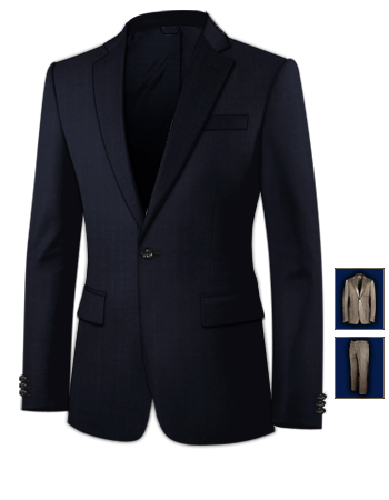 Wedding Suits with 1 Button, Single Breasted