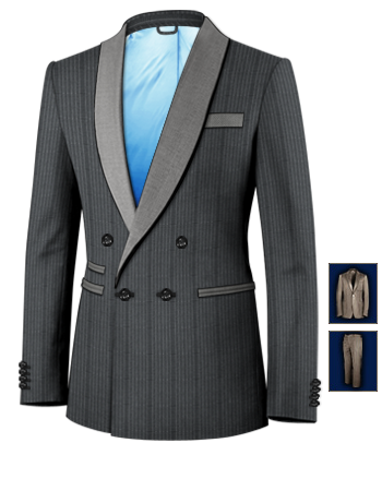 Made To Measure Suits Aberdeen with 4 Buttons, Double Breasted (1 To Close)
