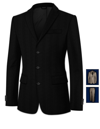 Cheap Custom Made Suits with 3 Buttons, Single Breasted
