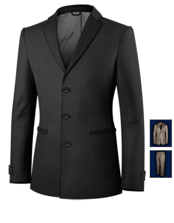 Made To Measure Suits Warrington with 3 Buttons, Single Breasted