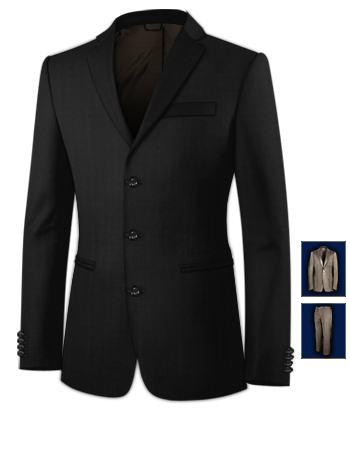 Mens Unusual Wedding Suits with 3 Buttons, Single Breasted
