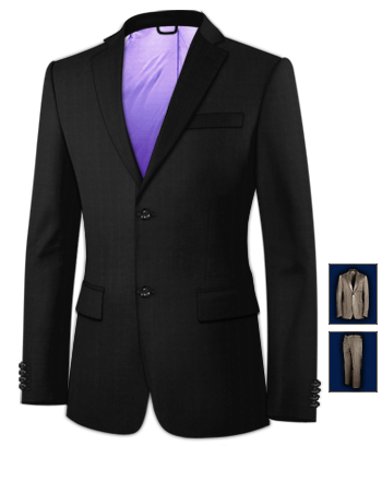 Suits For Men For Weddings with 2 Buttons, Single Breasted