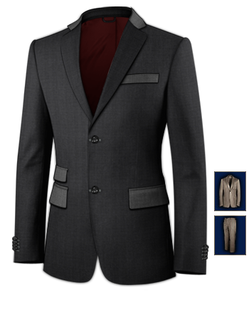 Ivory Wedding Suits For Men with 2 Buttons, Single Breasted