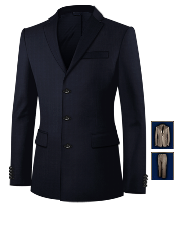 3 Piece Suits To Buy Ayrshire with 3 Buttons, Single Breasted